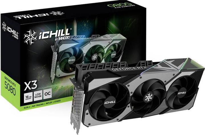 Actual product image Inno3D GeForce RTX 5080 iCHILL X3 - 16GB GDDR7 RAM - Grafikkort (16 GB)