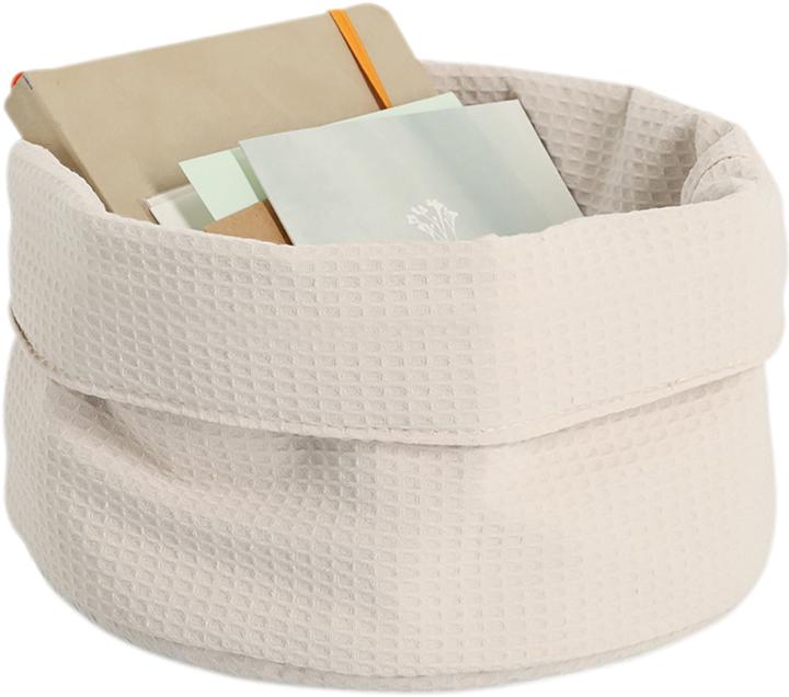 Produktbild Zeller Present Aufbewahrungskorb Waffelpiqué ø 25x13 cm