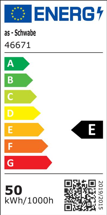 Label énergétique As - Schwabe LED Strahler mit Bewegungsmelder (6000 lm, IP44)