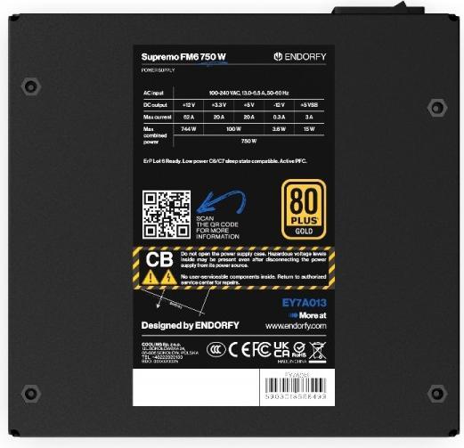Produktbild Endorfy Zasilacz Supremo FM6 750W (750 W)