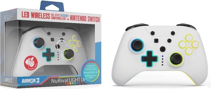 Actual product image Hyperkin NuRival Light Up Wireless Game Controller - white (NSW) (Switch OLED)