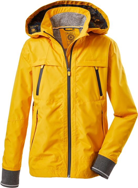Image du produit Killtec Garçons Rur BYS JCKT B Veste fonctionnelle/Vélo avec capuche amovible, jaune brûlé, 1 (152)
