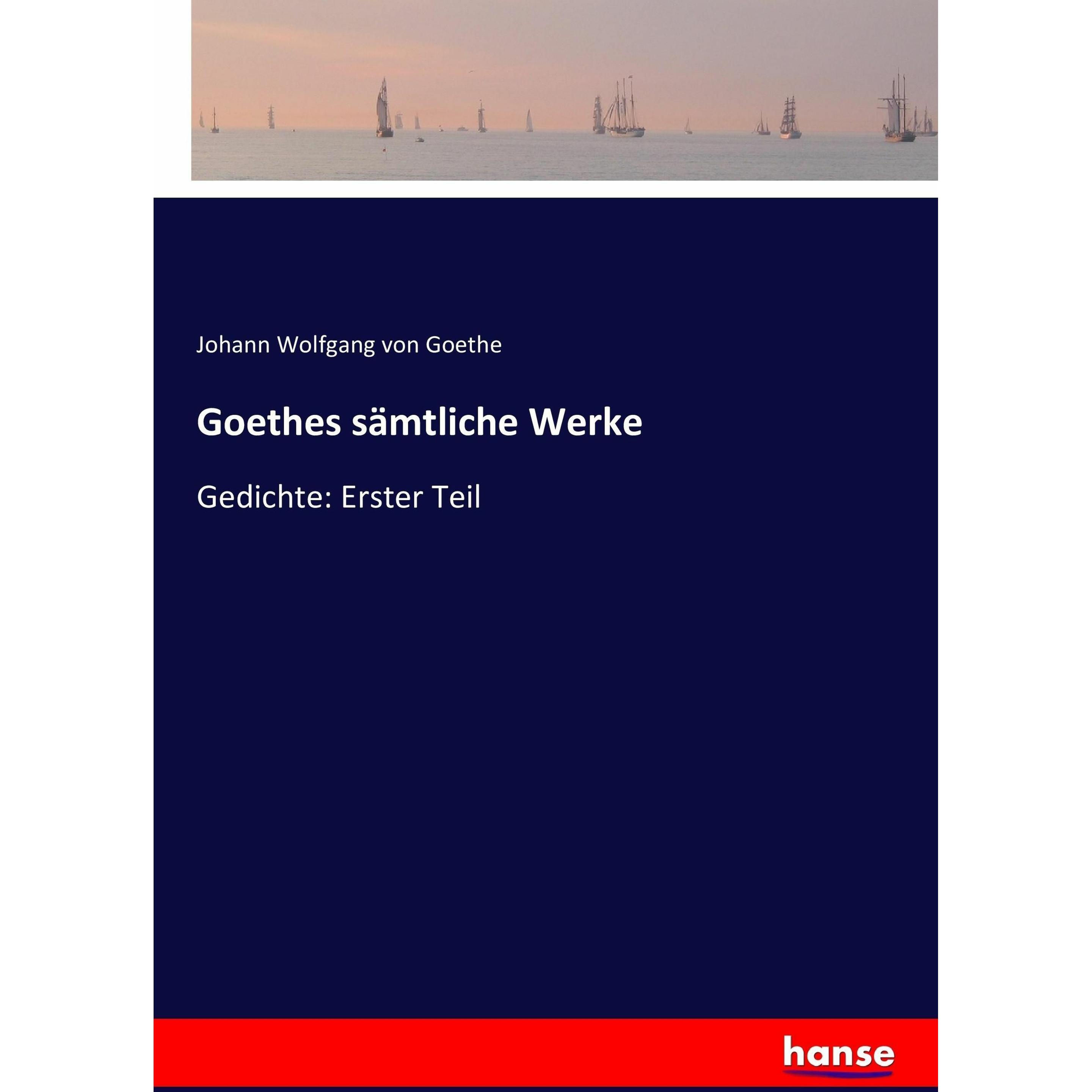 Goethes sämtliche Werke, Belletristik von Johann Wolfgang von Goethe