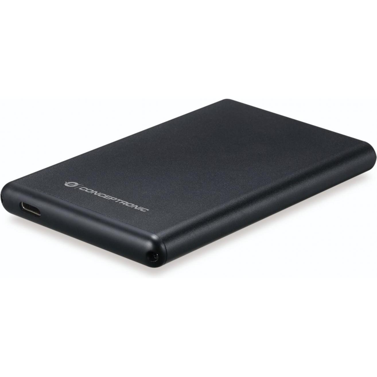 Conceptronic HDE02B (2.5"), Festplattengehäuse, Schwarz
