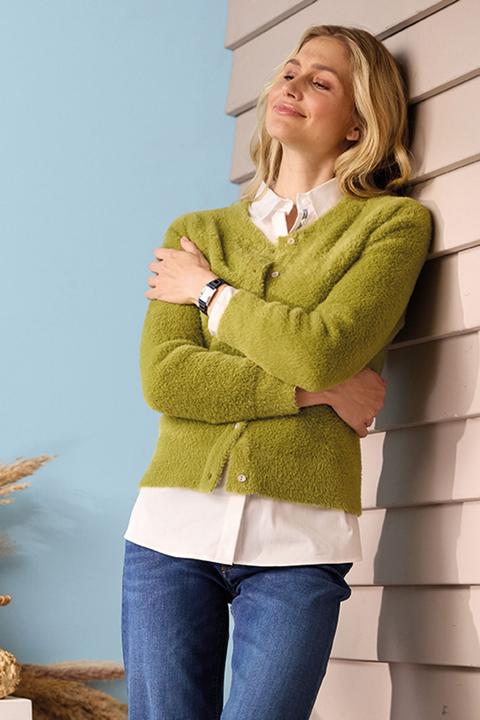 Produktbild Barbara Lebek Damen Flauschcardigan (42)