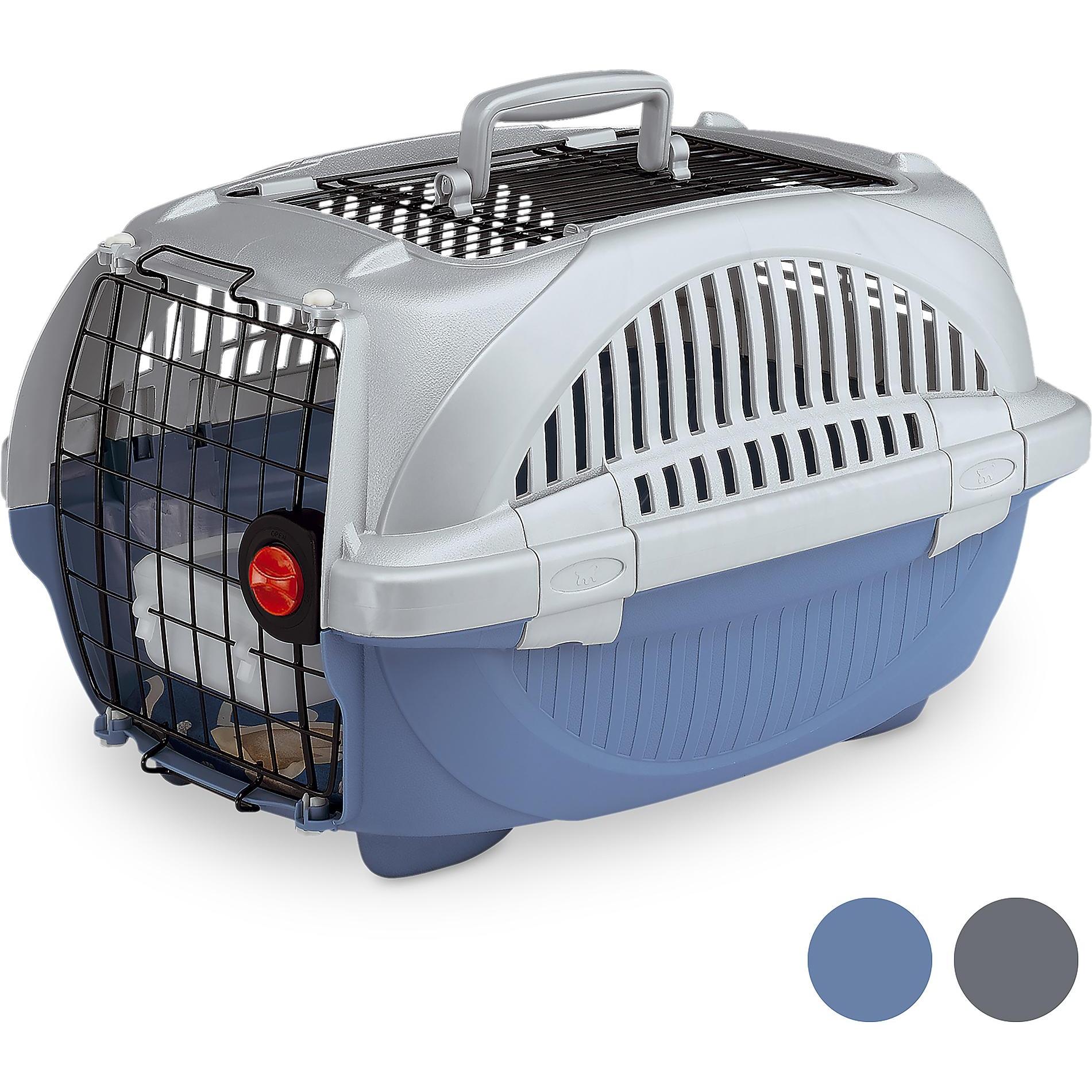 Comparer les prix de Ferplast - Panier de Transport Deluxe Open Gris en Plastique - Atlas 10