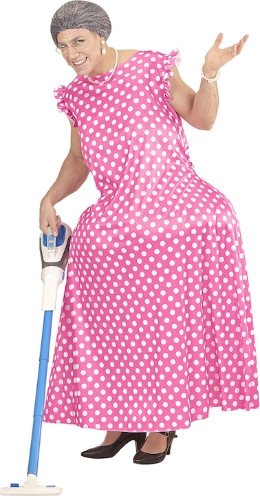Image du produit Widmann OMA (Fatsuit dicke Oma, Kleid), One Size Fits Most Adult (Taille unique)