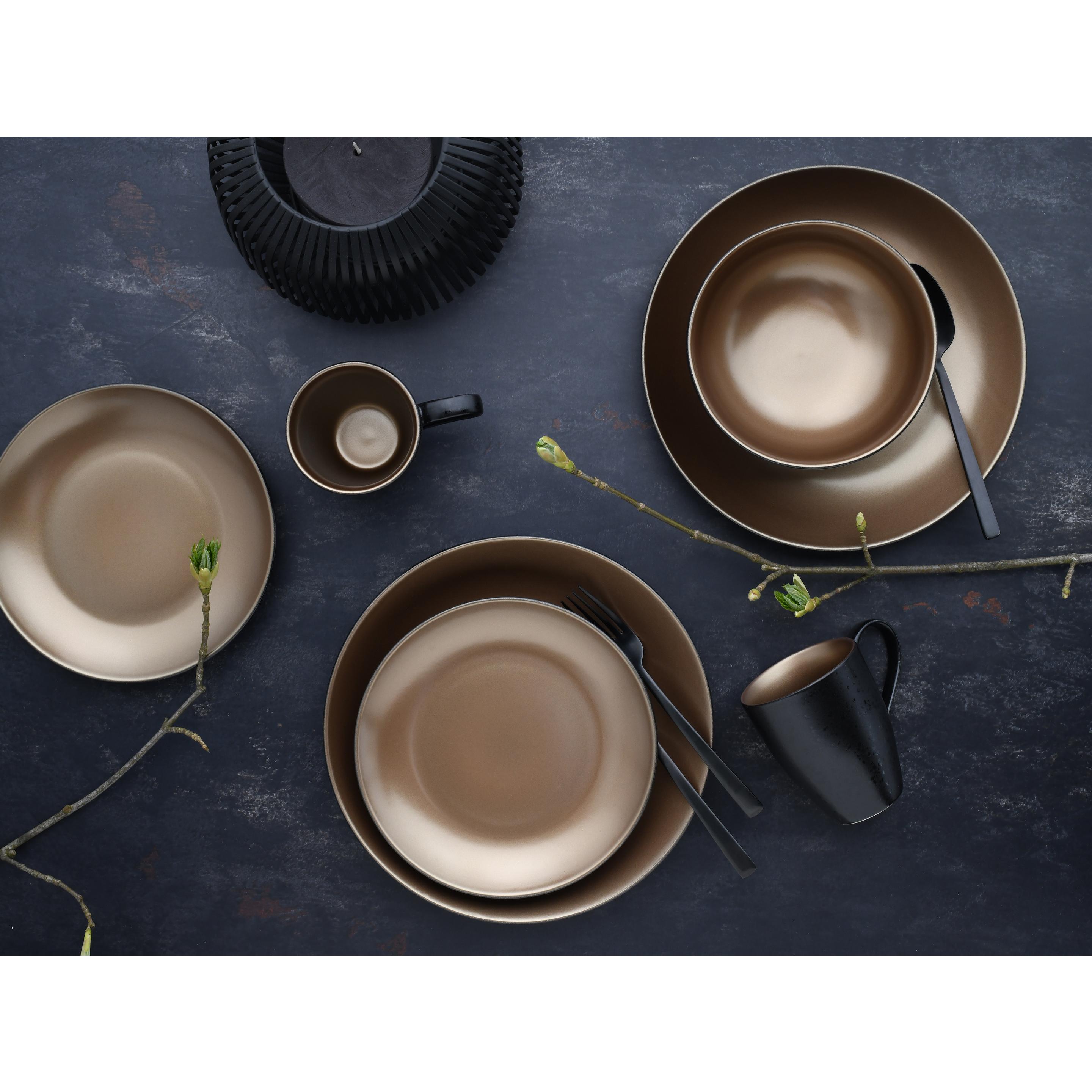 Thumbnail - CreaTable, Geschirrset, Glamour Gold (2 Stück)