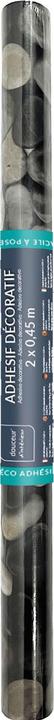 Produktbild Douceur D'intérieur 2er-Set Moderne Klebefolie mit Kieselsteinmuster, dunkelgrau – selbstklebend, 45cmx200cm (200 x 45 cm)