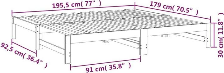Image du produit vidaXL Tagesbett (90 x 190 cm)