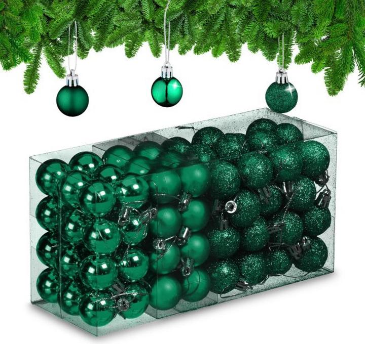 Produktbild Relaxdays 96-tlg. Weihnachtskugeln-Set (96-teilig)