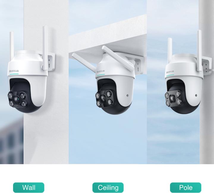 Image du produit Botslab Extérieur Pan / Tilt, Multi-scènes AI reconnaissance, 360° Smart Tracking, Large Aperture Lens, C