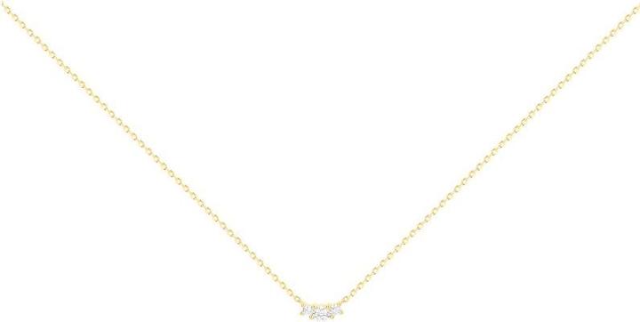 Image du produit Lara Collier Plaque Or - Zirconia (Laiton)