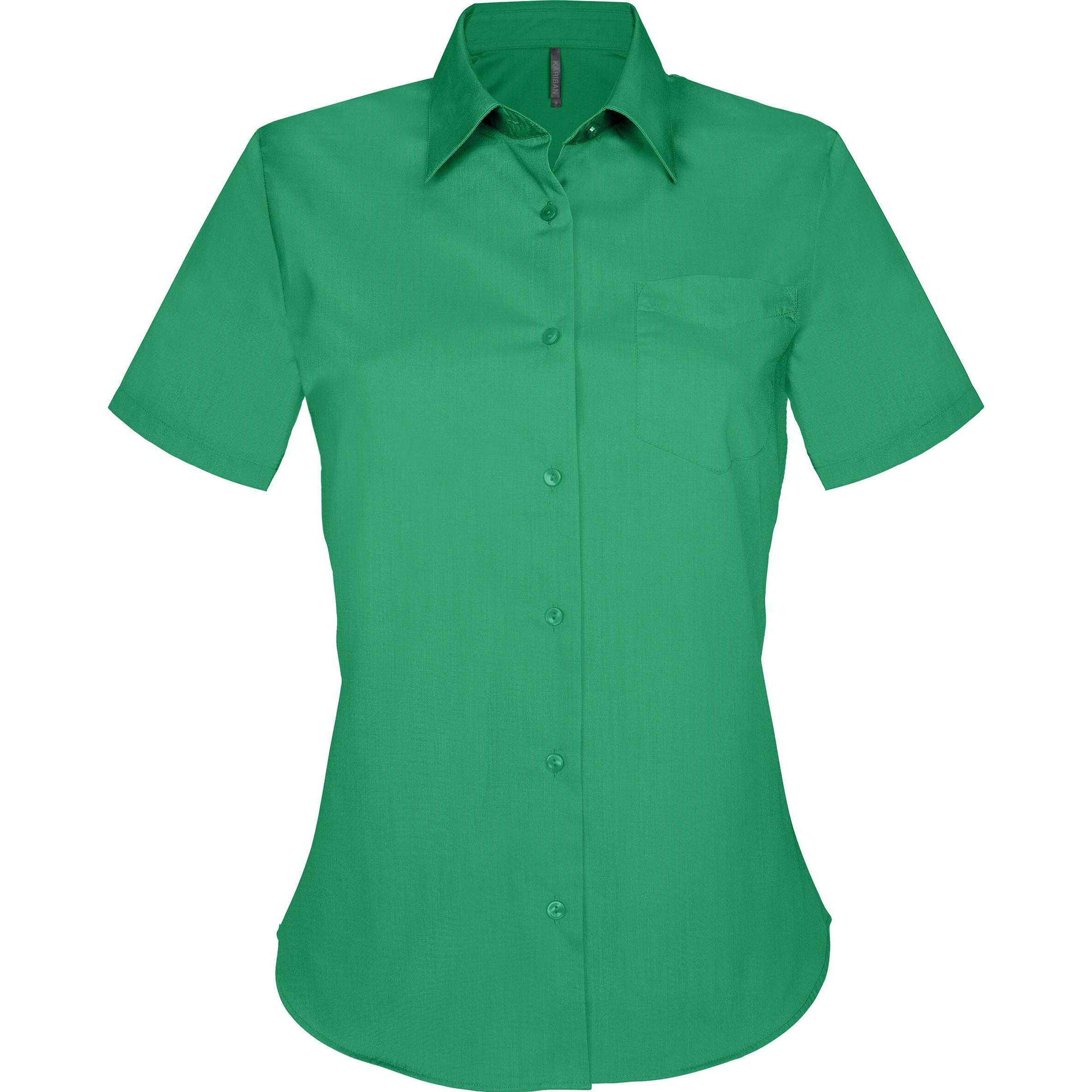 Kariban, Damen, Hemd, Judith, Grün, (XXL)