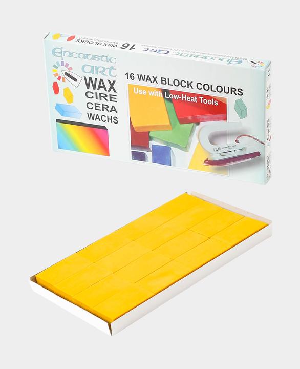 Image du produit Hobbyring Encaustic Blocs de cire Set de 16, jaune soleil