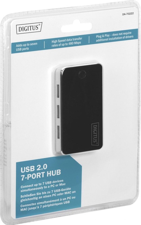 Produktbild Digitus USB 2.0 Hub (USB-A, 7 Ports)