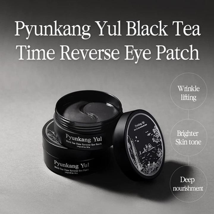 Produktbild Pyunkang Yul Black Tea Time Reverse Eye Patch Reduziert geschwollene Augen Feine Linien unter den Augen Säcke (Augenpatches, Tag)