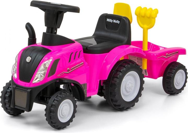 Mally Milly Riding Vehicle New Holland T7 Pink tractor