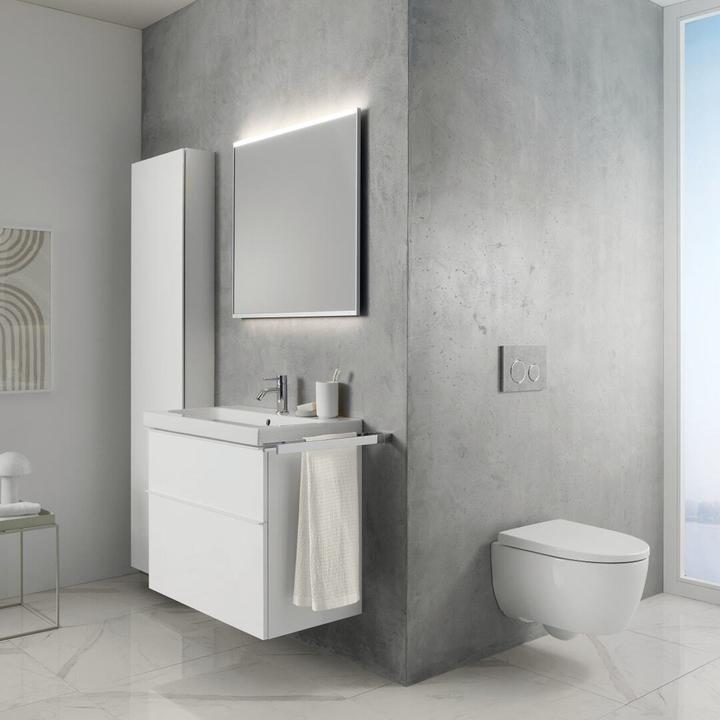 Produktbild Geberit iCon spülrandloser Wand-WC-Sitz mit Wirbelspülung, weiss glänzend