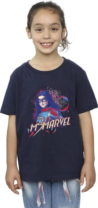 Actual product image Girls Ms Face Fade Cotton T-Shirt (116)