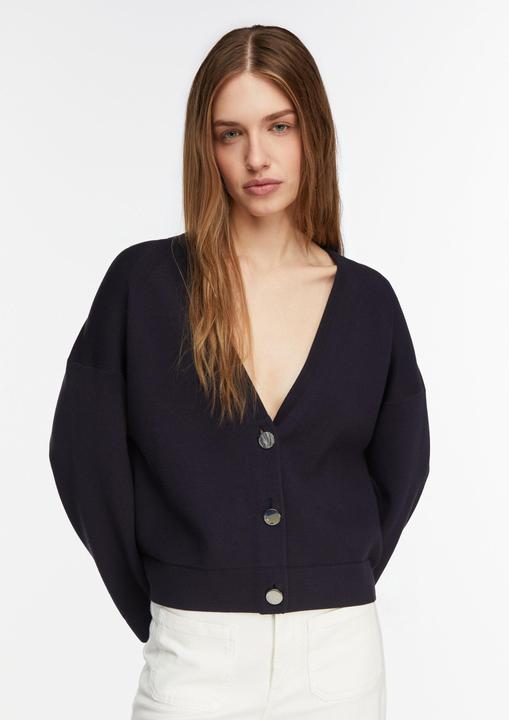 Produktbild Comma Moderner Half-Milano V-Neck Cardigan mit Signature-Knöpfen (32)