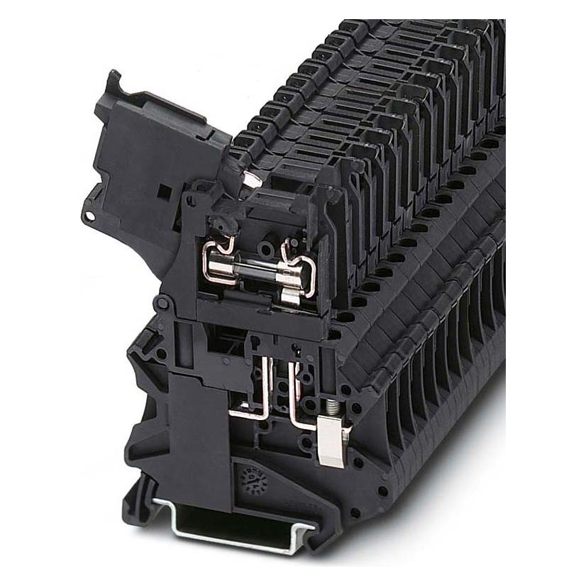Phoenix Contact UT 4-HESI (5X20) BU 3060527 Sicherungsdurchführungsklemme 0.14 mm² 6 mm² Blau 50 St., Elektronikkabel + Stecker, Blau