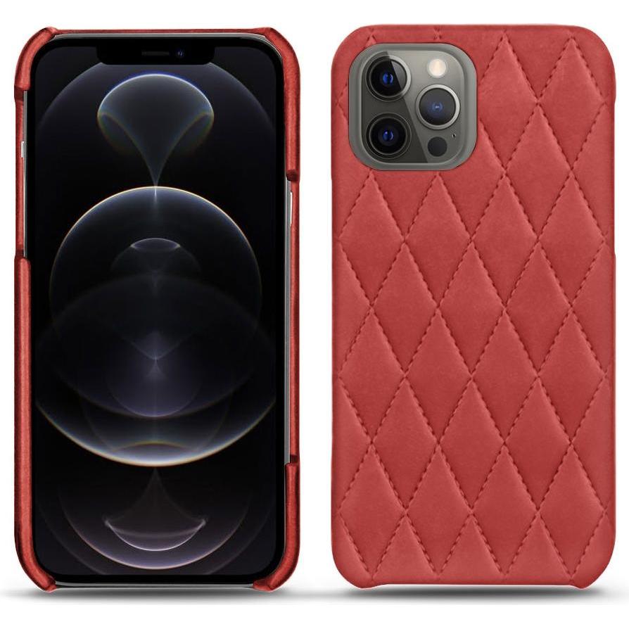 Noreve Lederschutzhülle (Apple iPhone 12 Pro Max), Smartphone Hülle, Rot