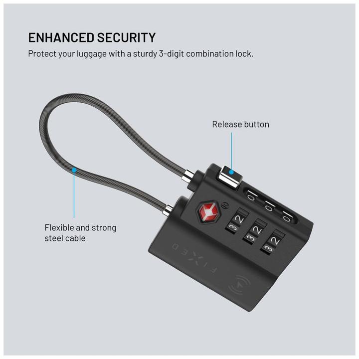 Actual product image Fixed Smart Location Vorhängeschloss, schwarz (Apple)