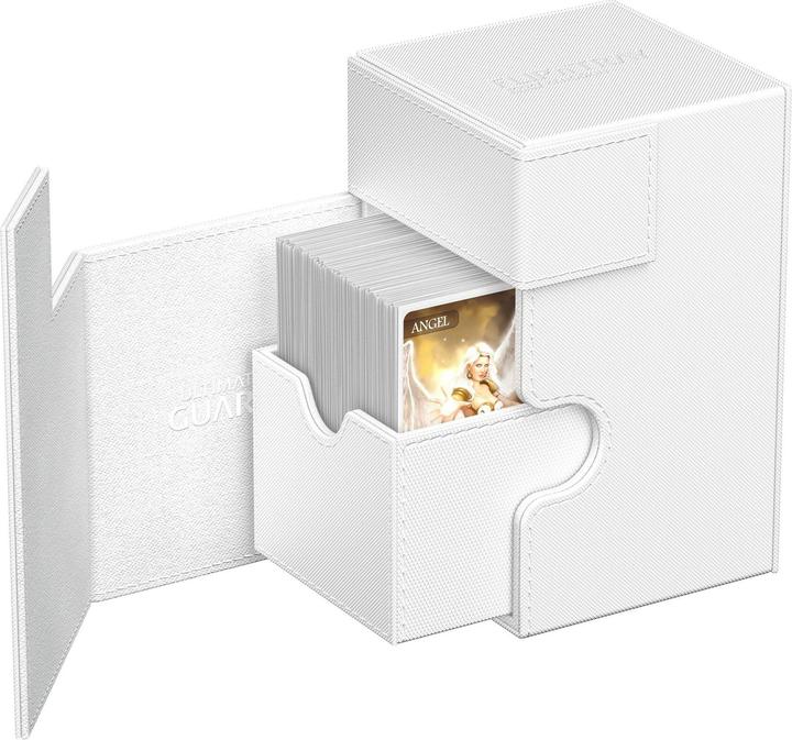 Actual product image Ultimate Guard Card Box Flip'n'Tray XenoSkin Monocolor 100+ White