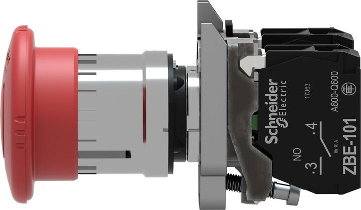 Actual product image Schneider Electric Emergency stop push-button On IP65 rotary 1S Ř22mm XB4BS8445EX