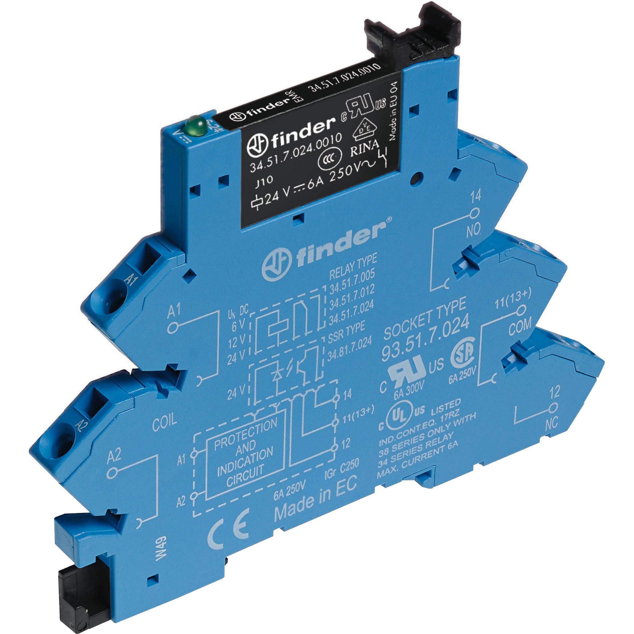 Finder Koppelrelais 6A 38.61.8.240.5060 nur für 230-240 V AC 38.61.8.240.5060, Relais