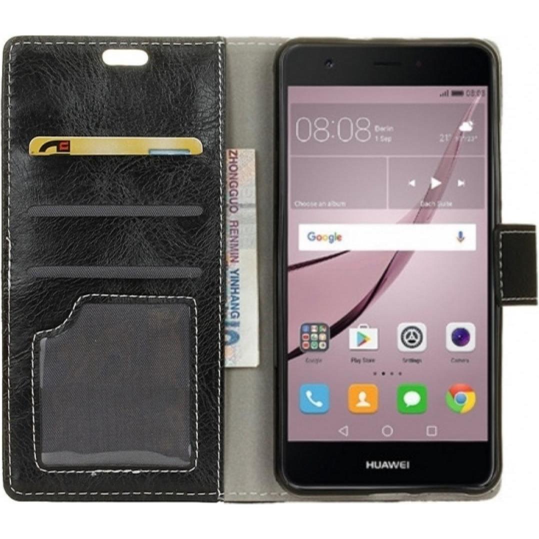Thumbnail - Screenguard Huawei Nova Leather Guard Lederhülle (Huawei Nova), Smartphone Hülle, Schwarz
