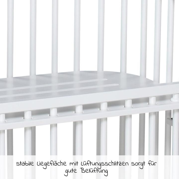 Actual product image Babybay Co-sleeper Maxi Comfort Plus - White lacquered