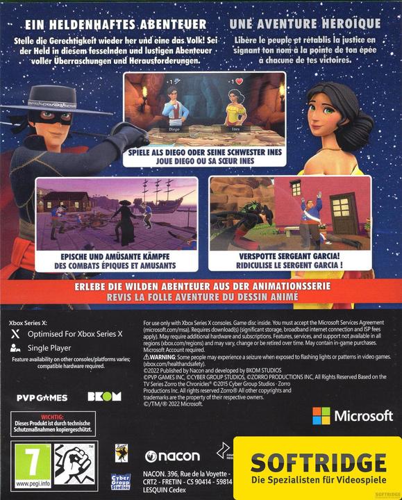 Immagine prodotto Nacon Gaming Zorro: Le cronache (Xbox Series X, FR, DE)