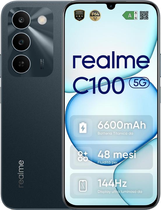 Productafbeelding realme C100 5G 128GB Grün (128 GB, Kiemgroen, 6.80", Dubbele SIM, 5G)