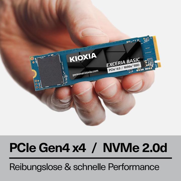 Actual product image Kioxia EXCERIA BASIC NVMe 1TB M.2 2280 PCIe 4.0 LSF10Z001T8 (1000 GB, M.2, M.2 2280)