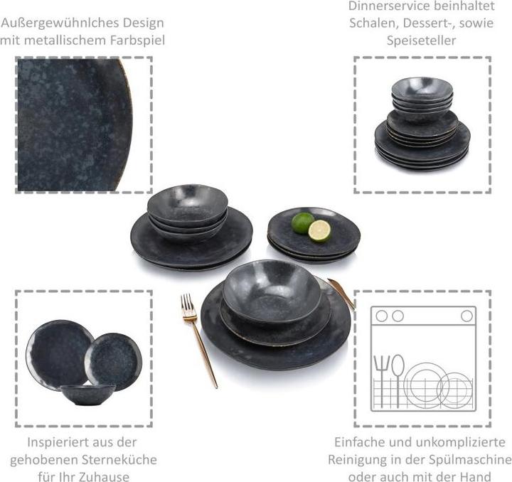 Produktbild Sänger Geschirr Tafelservice Tombey (12 Stk.)