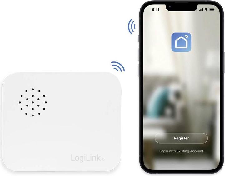 Produktbild LogiLink Smart Home Wi-Fi Smart Vibration Sensor