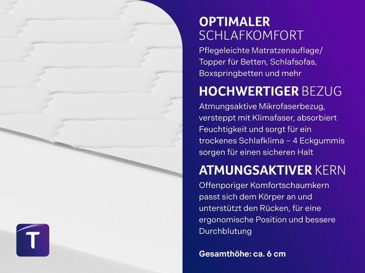 Produktbild Traumnacht Orthopädischer Matratzentopper (180 x 200 cm)