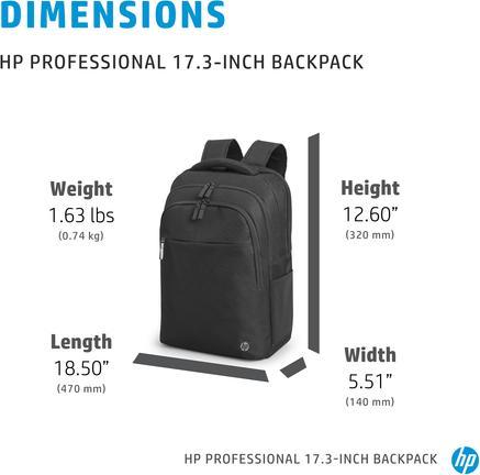 Actual product image HP Professional Notebook Backpack
