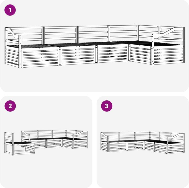 Produktbild vidaXL Outdoor-Sofa