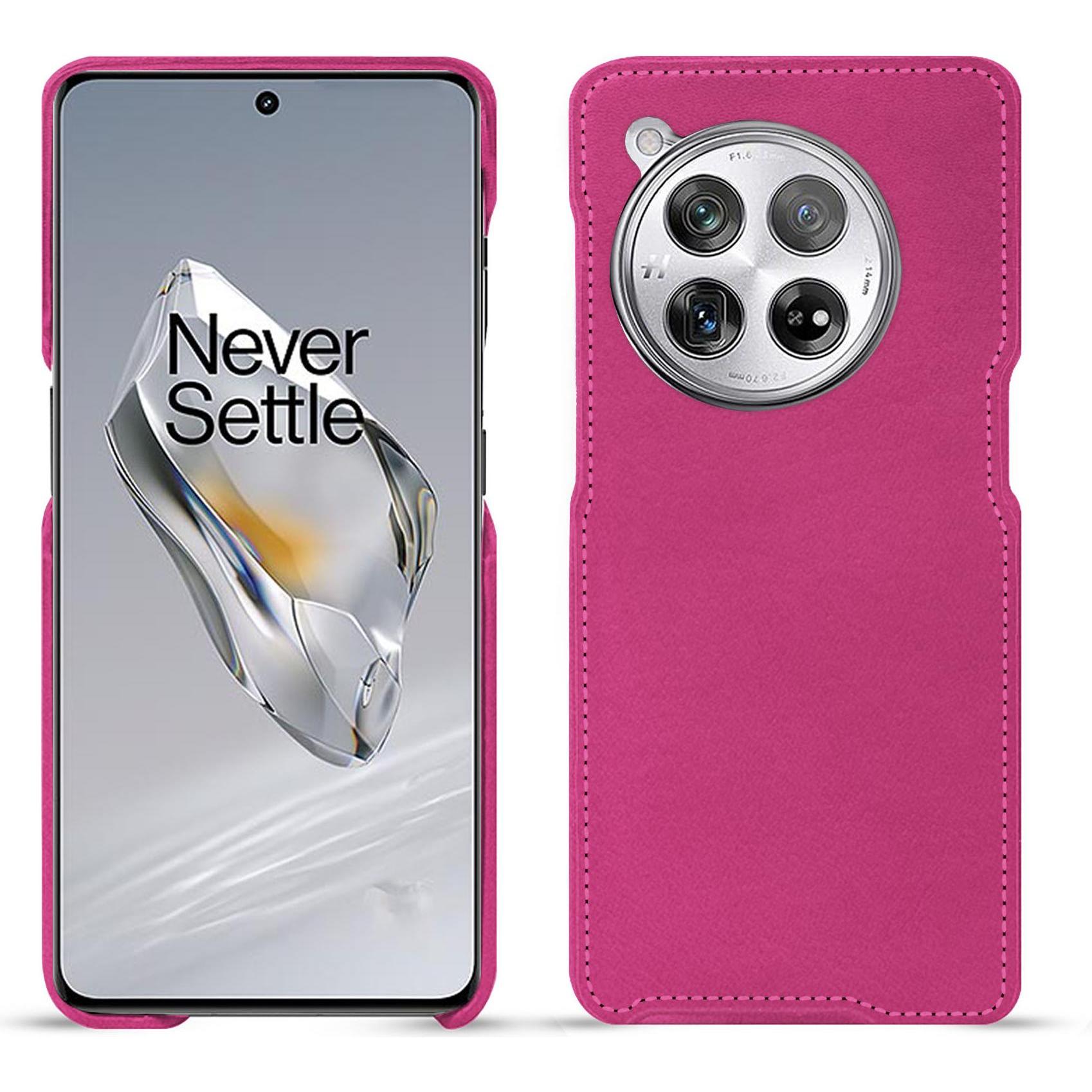 Noreve Lederschutzhülle (OnePlus 12), Smartphone Hülle, Rosa