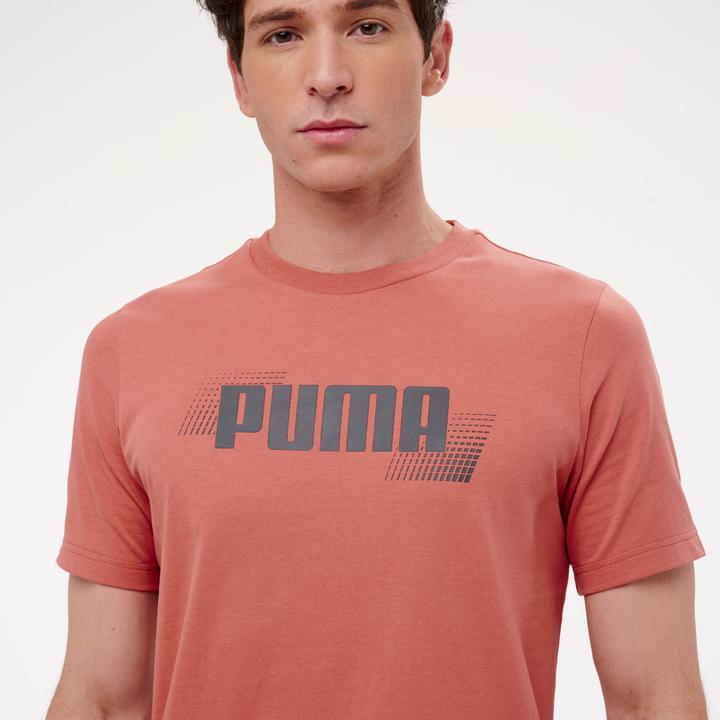 Image du produit Decathlon T-shirt en coton à manches courtes homme, rouge (S)