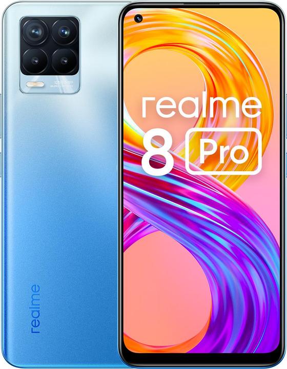 Produktbild realme 8 Pro (8GB) (128 GB, Infinite Blue, 6.40", Dual SIM, 4G)