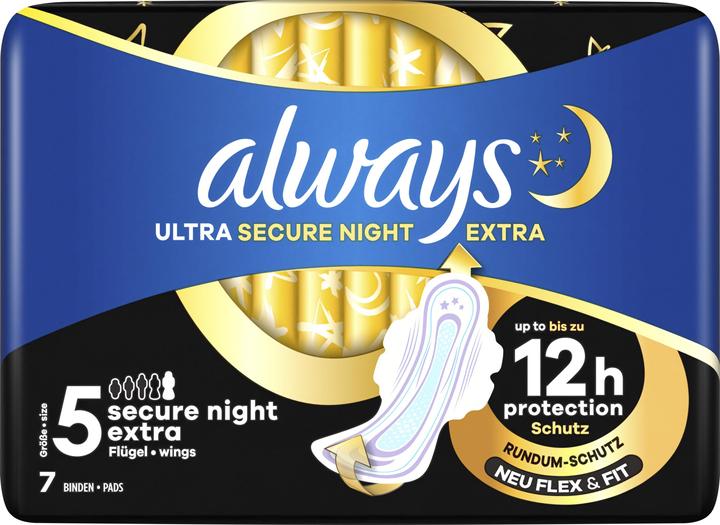 Produktbild Always Ultra Secure Night Extra (12 x)