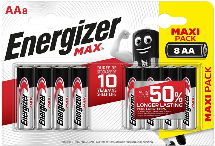 Immagine prodotto Energizer Max Alkaline Mignon (8 pz., AA, 2700 mAh)