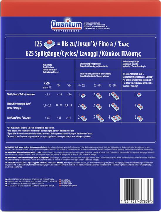 Image du produit Finish Quantum Professional (Cachets, 125 Cycles de lavage)