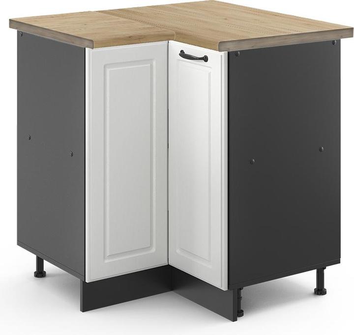 Anthrazit, Weiss Landhaus