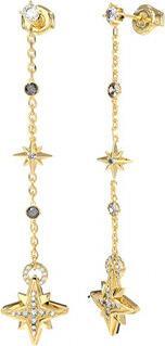 Actual product image Guess In The Sky Long Gold Plated Earrings JUBE03328JWYGT/U (Steel, Cubic zirconia)