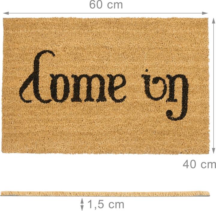 Actual product image Relaxdays Doormat coconut (60 x 40 x 1.5 cm)